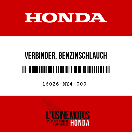 image de 16026-MY4-000 VERBINDER, BENZINSCHLAUCH