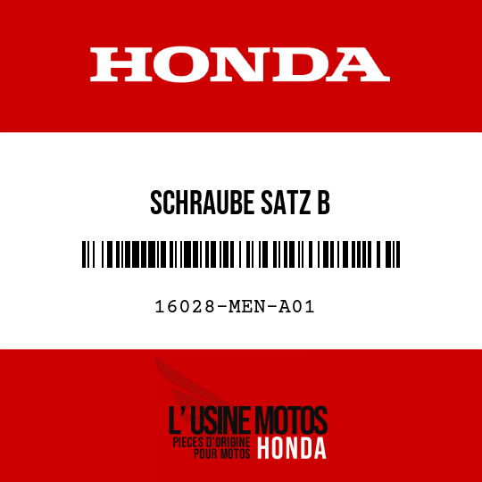 image de 16028-MEN-A01 SCHRAUBE SATZ B