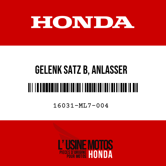image de 16031-ML7-004 GELENK SATZ B, ANLASSER