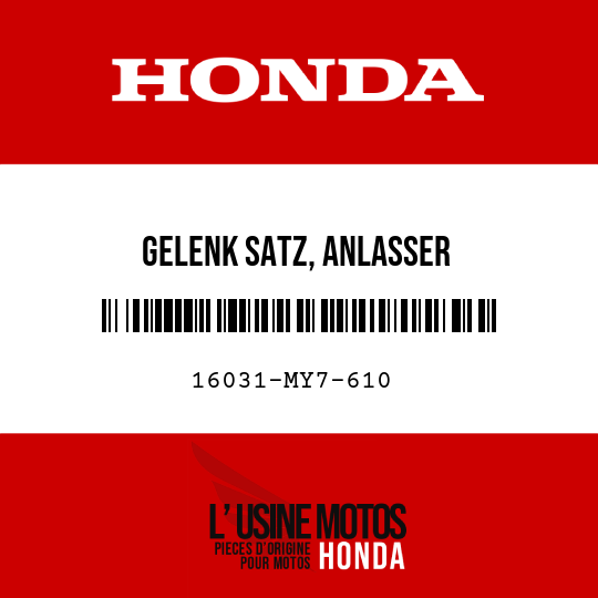 image de 16031-MY7-610 GELENK SATZ, ANLASSER