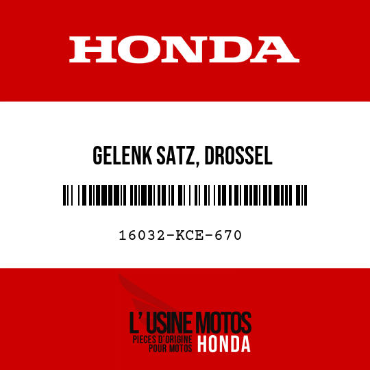 image de 16032-KCE-670 GELENK SATZ, DROSSEL