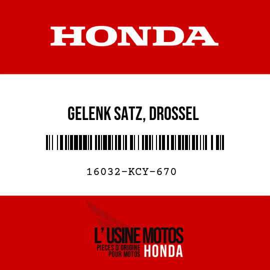 image de 16032-KCY-670 GELENK SATZ, DROSSEL