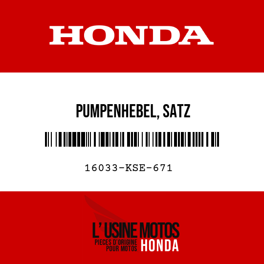 image de 16033-KSE-671 PUMPENHEBEL, SATZ