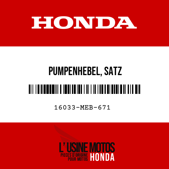 image de 16033-MEB-671 PUMPENHEBEL, SATZ