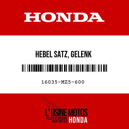 image de 16035-MZ5-600 HEBEL SATZ, GELENK