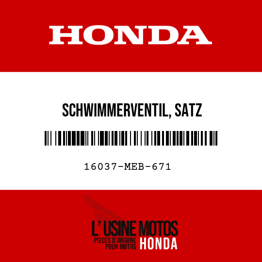 image de 16037-MEB-671 SCHWIMMERVENTIL, SATZ