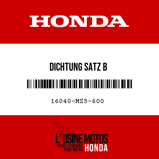 image de 16040-MZ5-600 DICHTUNG SATZ B