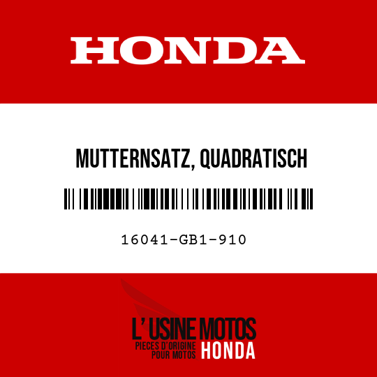 image de 16041-GB1-910 MUTTERNSATZ, QUADRATISCH