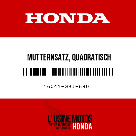 image de 16041-GBJ-680 MUTTERNSATZ, QUADRATISCH