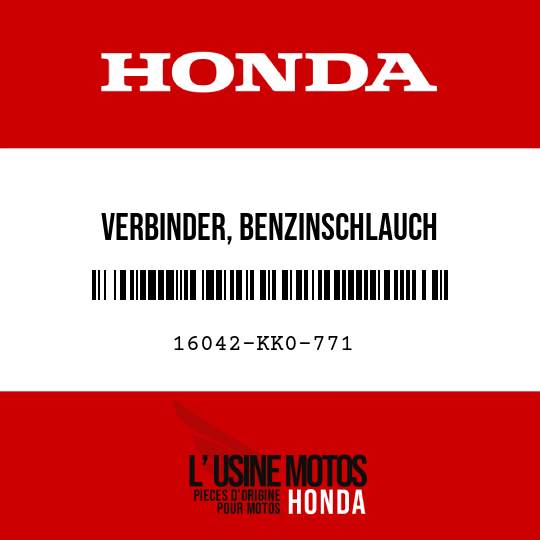 image de 16042-KK0-771 VERBINDER, BENZINSCHLAUCH
