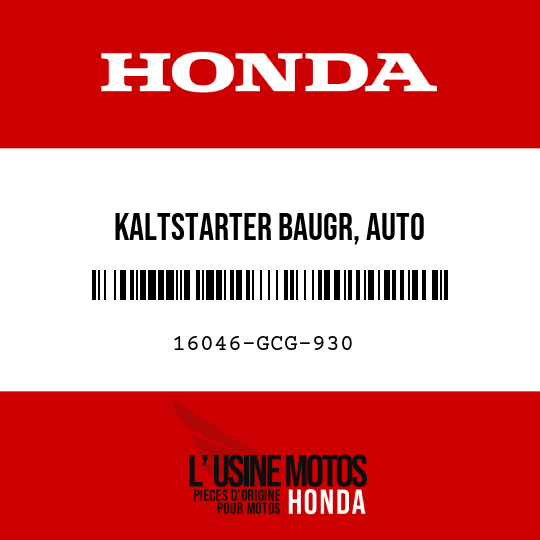 image de 16046-GCG-930 KALTSTARTER BAUGR, AUTO