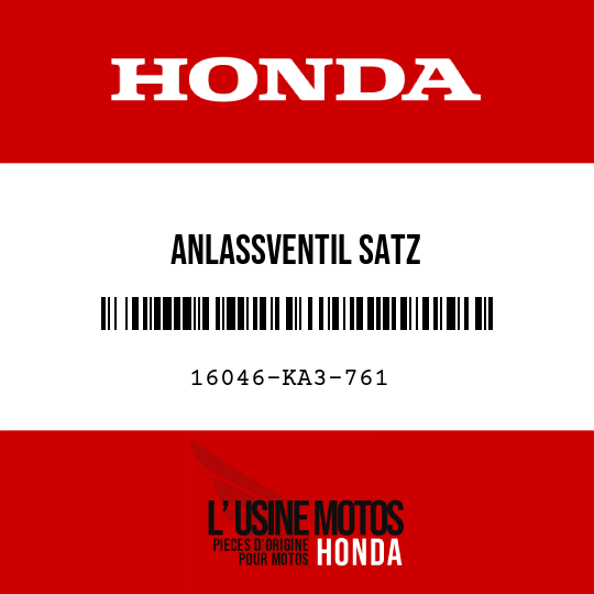 image de 16046-KA3-761 ANLASSVENTIL SATZ
