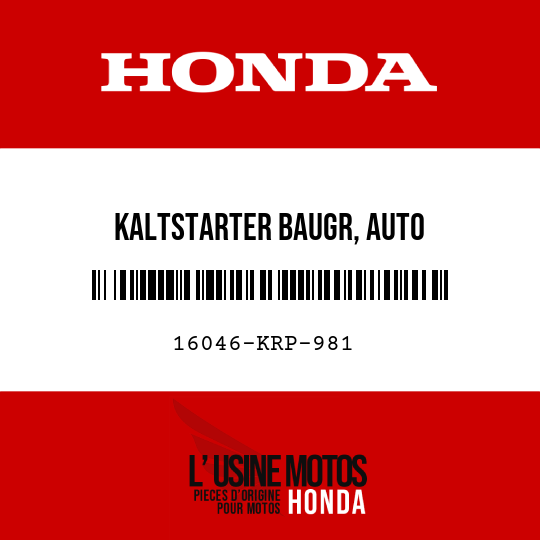 image de 16046-KRP-981 KALTSTARTER BAUGR, AUTO