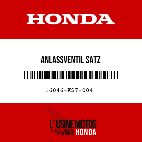 image de 16046-KS7-004 ANLASSVENTIL SATZ