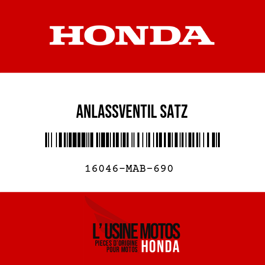 image de 16046-MAB-690 ANLASSVENTIL SATZ