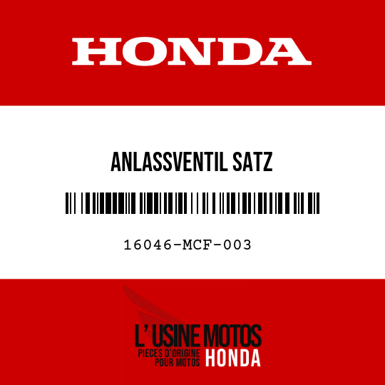 image de 16046-MCF-003 ANLASSVENTIL SATZ