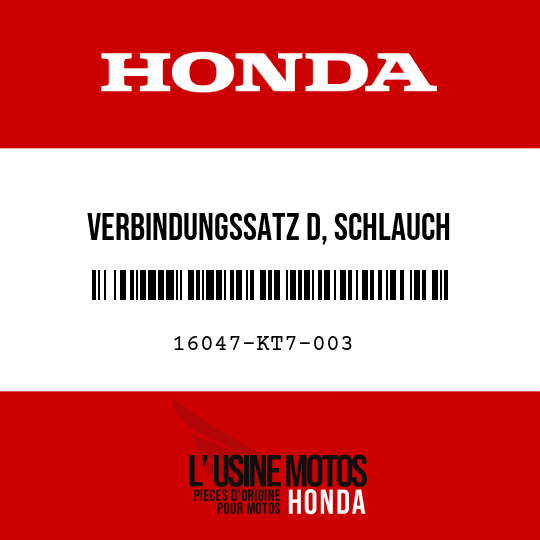 image de 16047-KT7-003 VERBINDUNGSSATZ D, SCHLAUCH