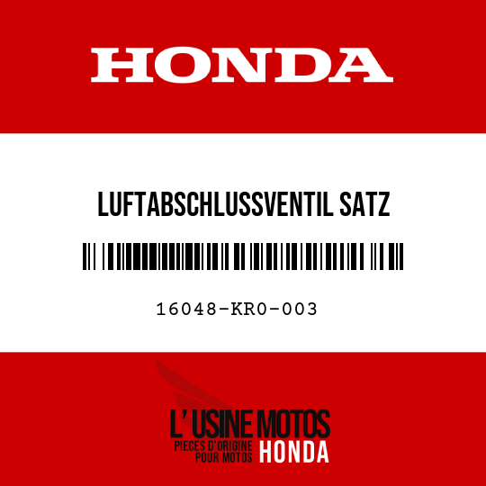 image de 16048-KR0-003 LUFTABSCHLUSSVENTIL SATZ