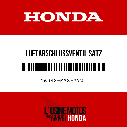 image de 16048-MM8-772 LUFTABSCHLUSSVENTIL SATZ