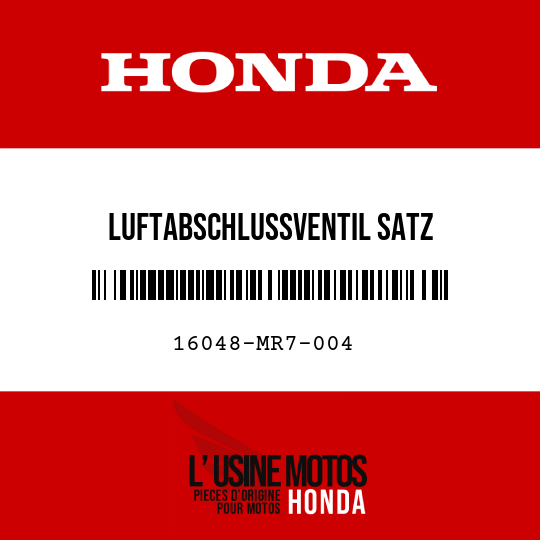 image de 16048-MR7-004 LUFTABSCHLUSSVENTIL SATZ