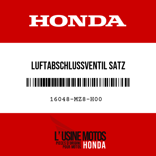 image de 16048-MZ8-H00 LUFTABSCHLUSSVENTIL SATZ