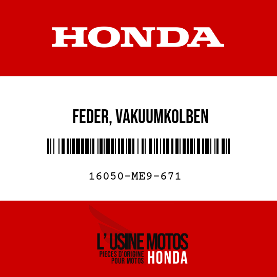 image de 16050-ME9-671 FEDER, VAKUUMKOLBEN