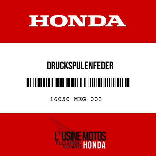 image de 16050-MEG-003 DRUCKSPULENFEDER