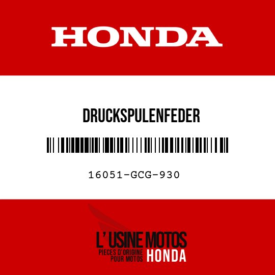 image de 16051-GCG-930 DRUCKSPULENFEDER