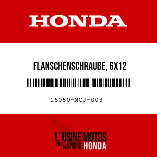 image de 16080-MCJ-003 FLANSCHENSCHRAUBE, 6X12