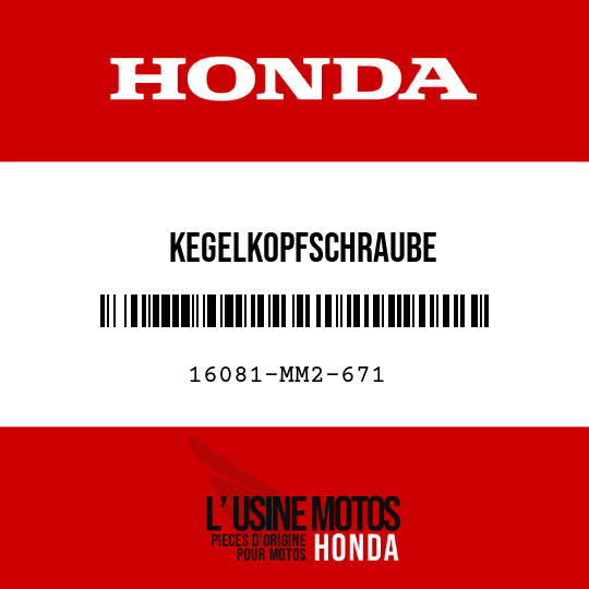 image de 16081-MM2-671 KEGELKOPFSCHRAUBE