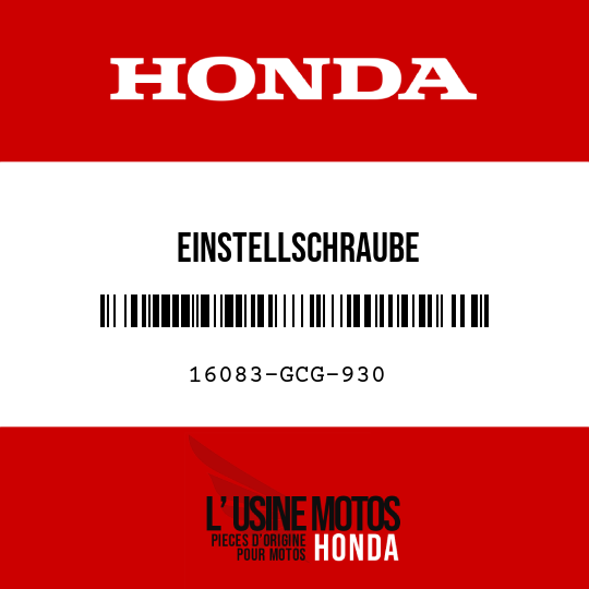 image de 16083-GCG-930 EINSTELLSCHRAUBE
