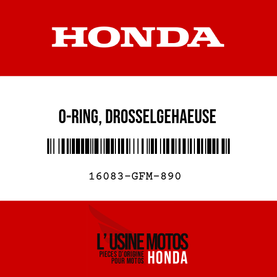 image de 16083-GFM-890 O-RING, DROSSELGEHAEUSE