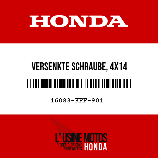 image de 16083-KFF-901 VERSENKTE SCHRAUBE, 4X14
