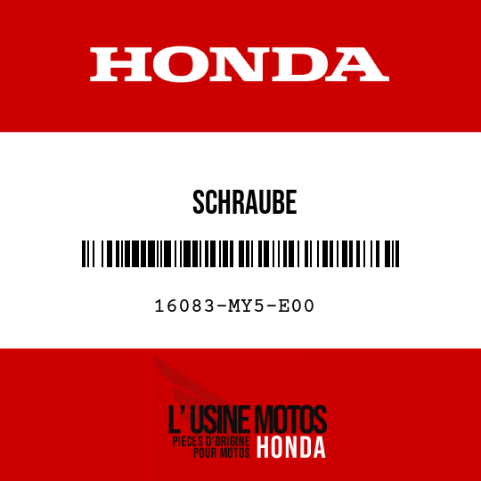 image de 16083-MY5-E00 SCHRAUBE
