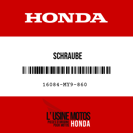 image de 16084-MY9-860 SCHRAUBE
