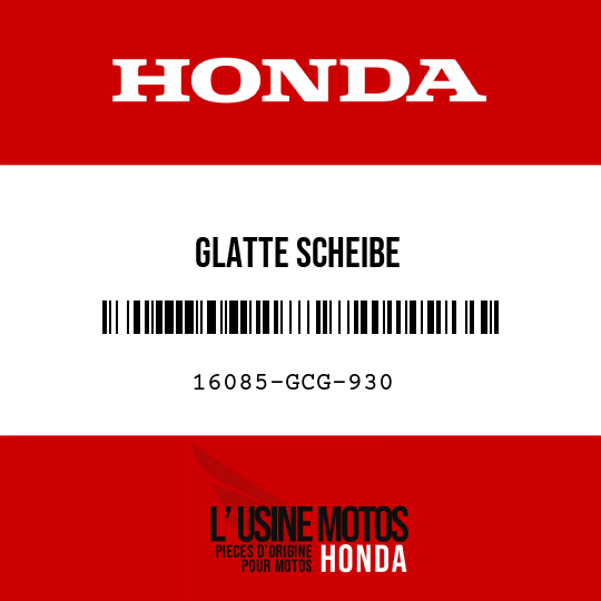 image de 16085-GCG-930 GLATTE SCHEIBE