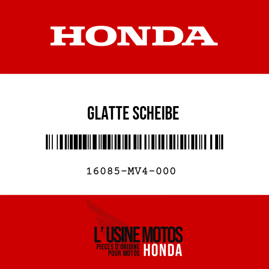 image de 16085-MV4-000 GLATTE SCHEIBE