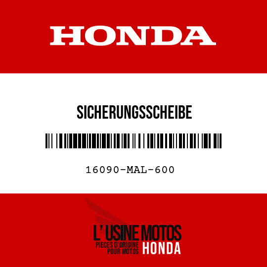 image de 16090-MAL-600 SICHERUNGSSCHEIBE