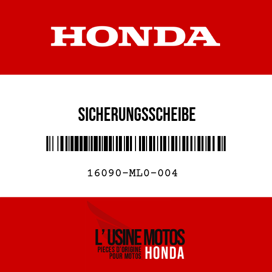 image de 16090-ML0-004 SICHERUNGSSCHEIBE