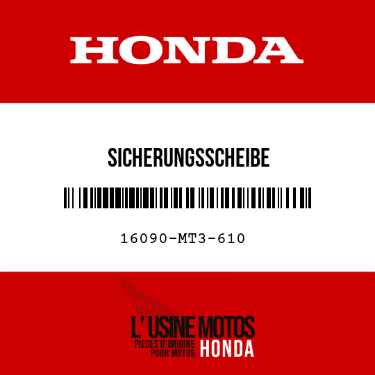 image de 16090-MT3-610 SICHERUNGSSCHEIBE
