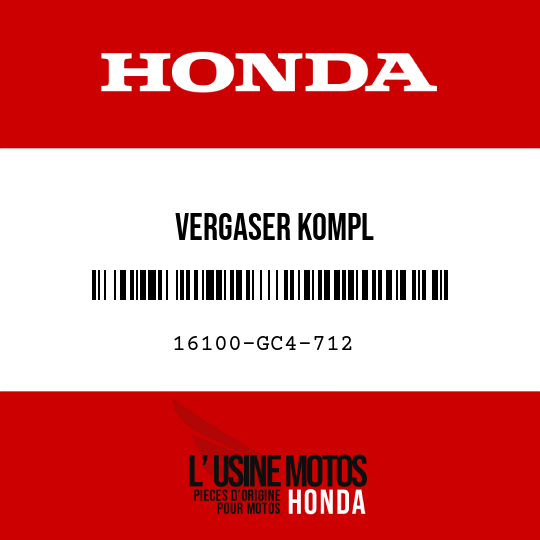 image de 16100-GC4-712 VERGASER KOMPL