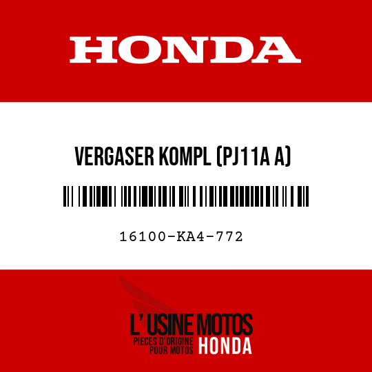 image de 16100-KA4-772 VERGASER KOMPL (PJ11A A)