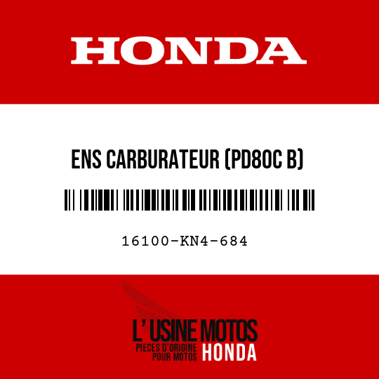 image de 16100-KN4-684 ENS CARBURATEUR (PD80C B)