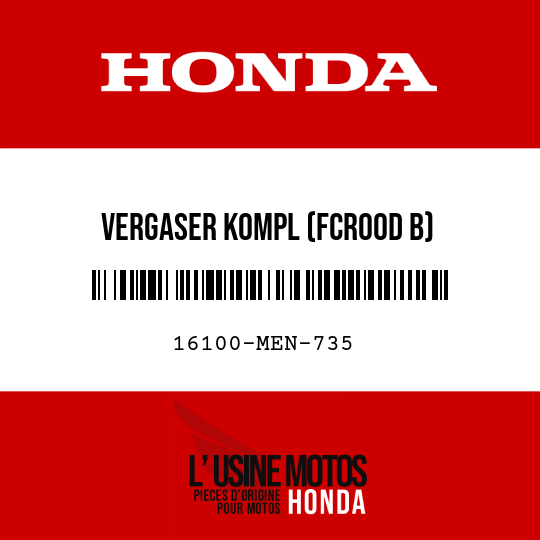 image de 16100-MEN-735 VERGASER KOMPL (FCR00D B)