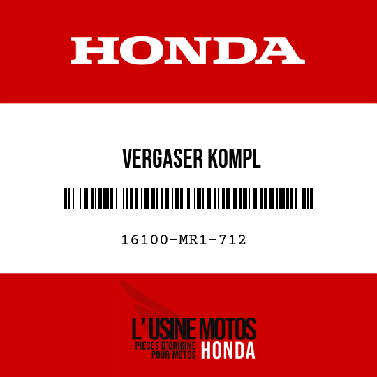 image de 16100-MR1-712 VERGASER KOMPL