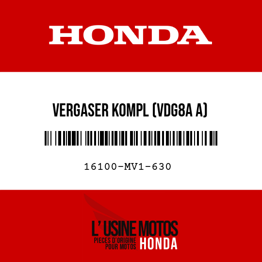 image de 16100-MV1-630 VERGASER KOMPL (VDG8A A)