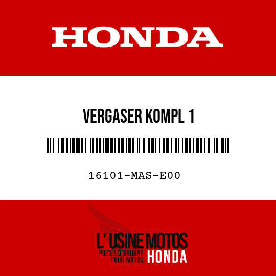 image de 16101-MAS-E00 VERGASER KOMPL 1