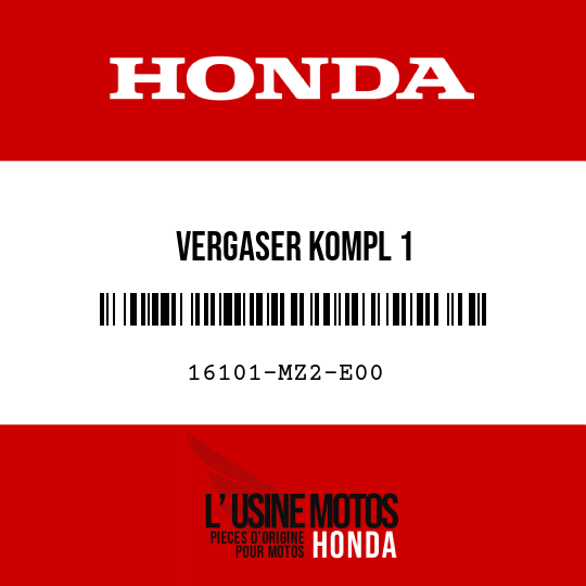 image de 16101-MZ2-E00 VERGASER KOMPL 1