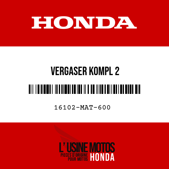 image de 16102-MAT-600 VERGASER KOMPL 2