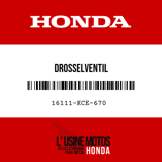 image de 16111-KCE-670 DROSSELVENTIL